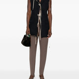 Pantaloni con piega stampata in marrone Dries van noten - donna 