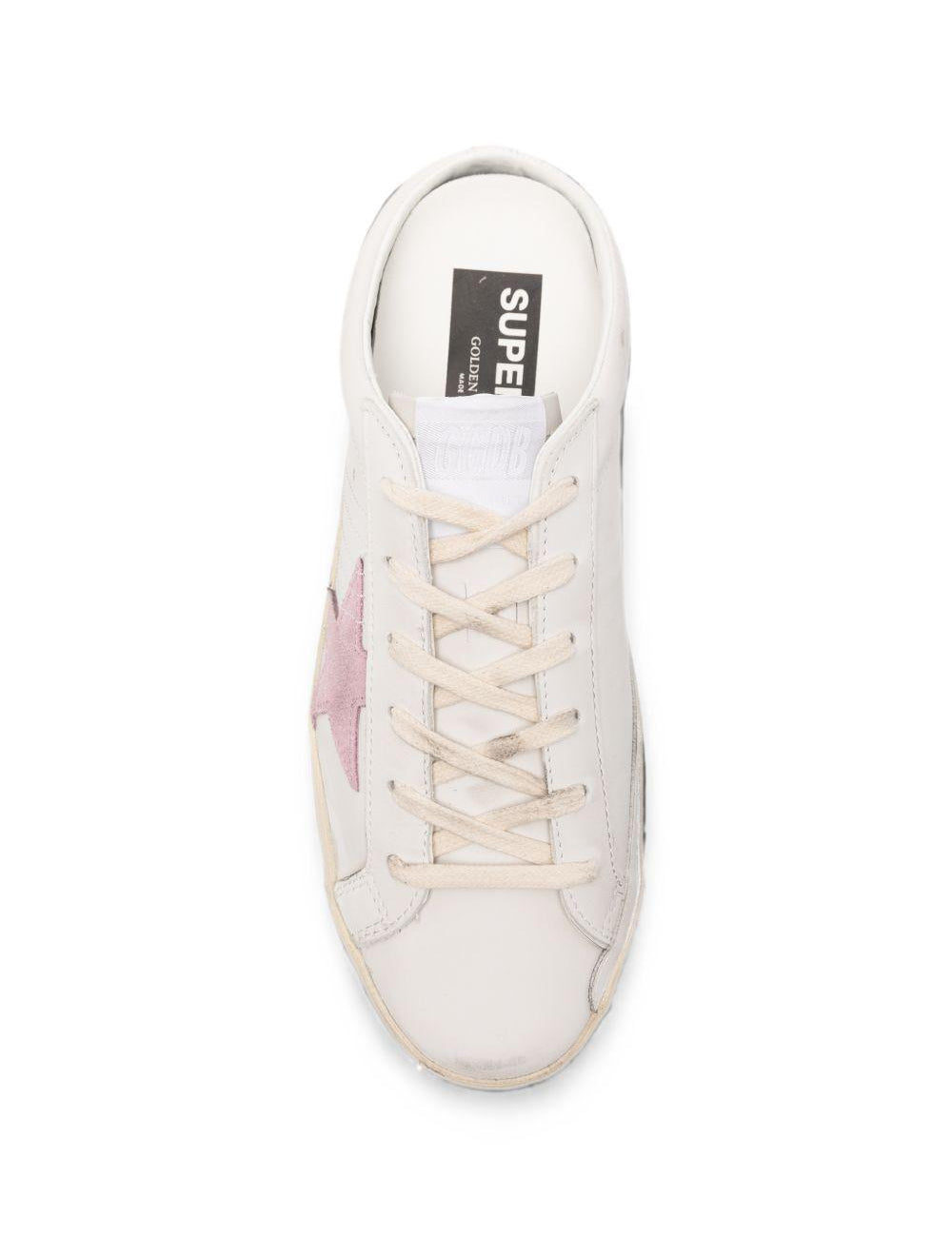 White sneakers super star sabot golden goose - women 