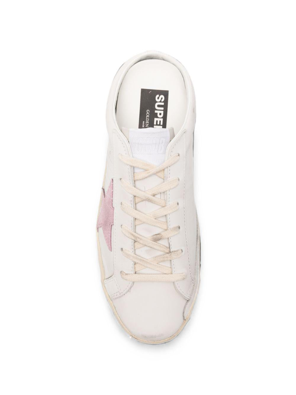 White sneakers super star sabot golden goose - women 