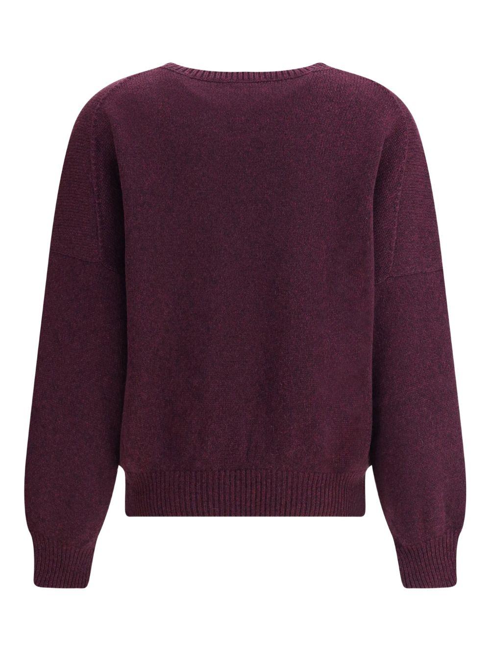 Maglione a girocollo wolfe in viola Khaite - donna 