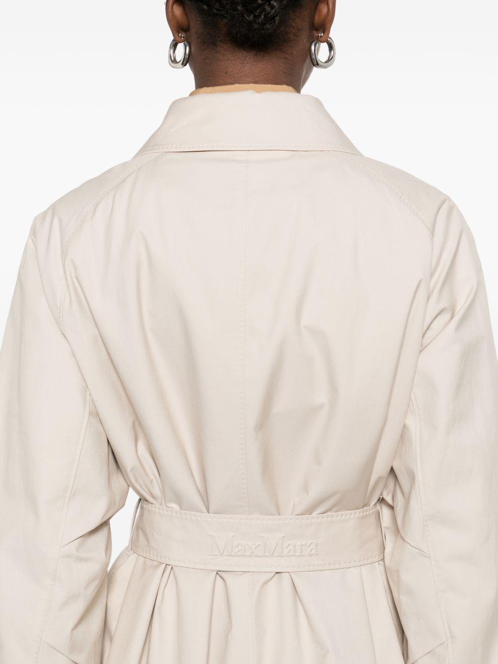 Trench con cintura in avorio Max Mara the cube - donna 