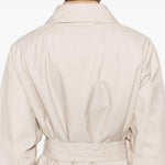 Trench con cintura in avorio Max Mara the cube - donna 