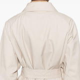 Trench con cintura in avorio Max Mara the cube - donna 
