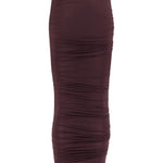 Gonna midi semitrasparente a vita alta in viola Wolford - donna 