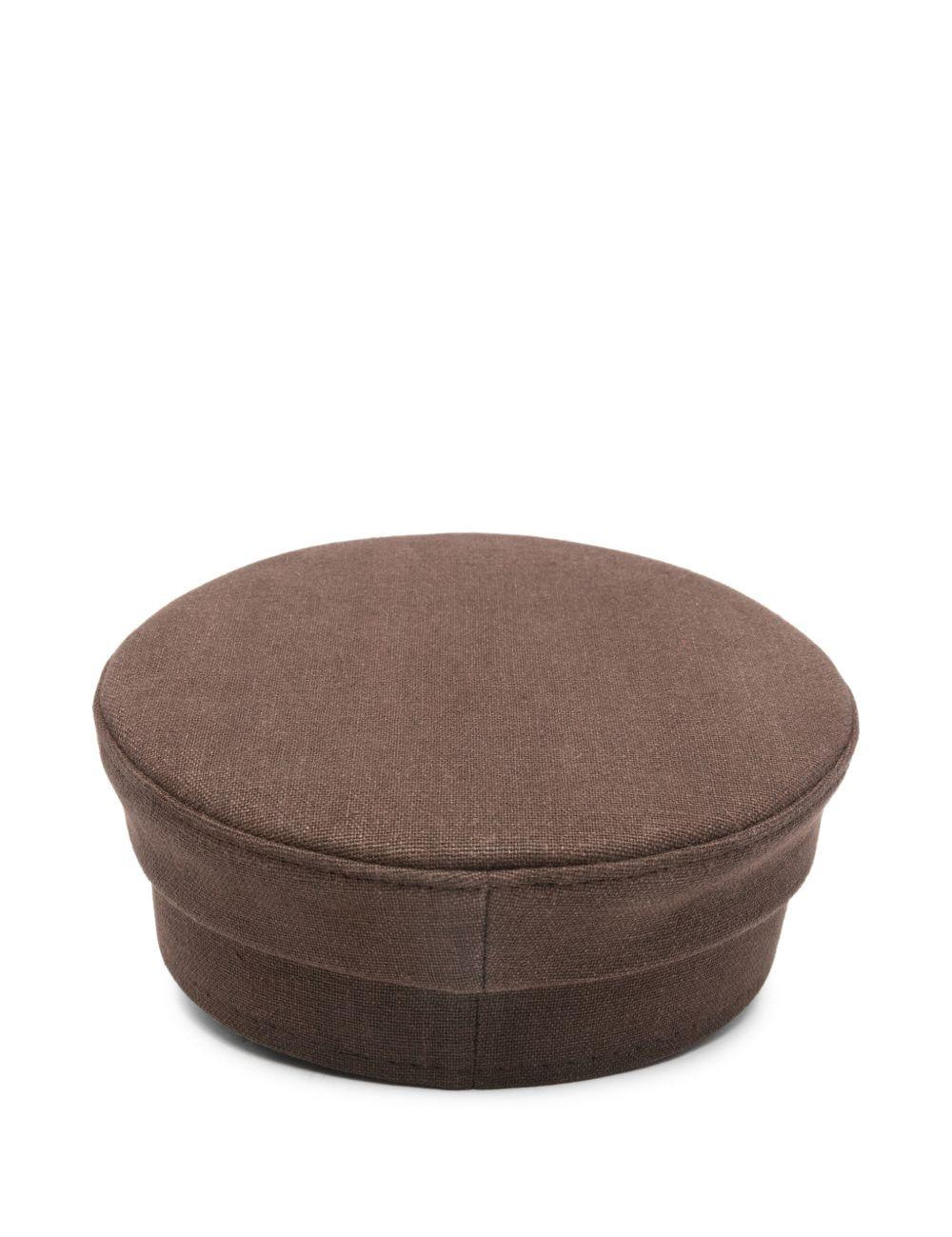 Cappello baker boy con logo in marrone Ruslan baginskiy - donna 