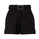 Shorts Ghiera in lana vergine con cintura in nero Maxmara sportmax - donna 