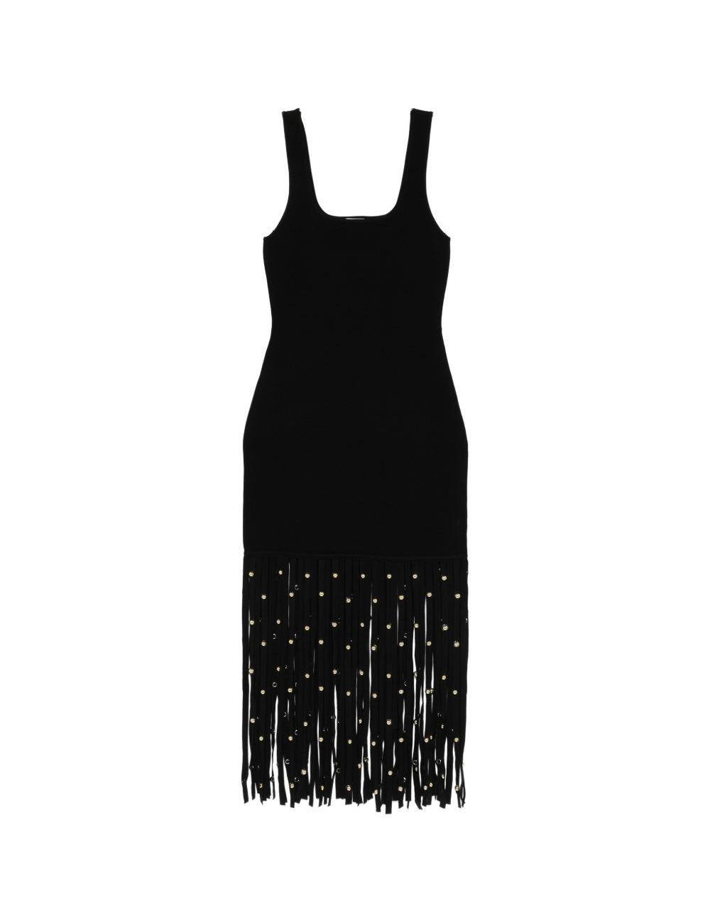 Abito con frange in nero Simkhai - donna 