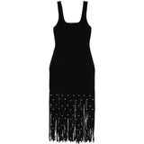 Abito con frange in nero Simkhai - donna 