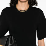 Abito midi in maglia fine in nero Toteme - donna 
