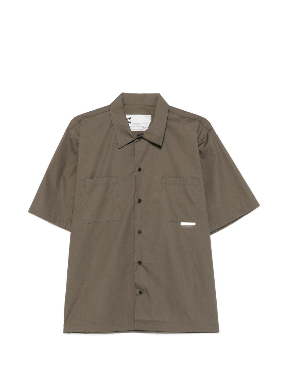 Camicia a maniche corte in verde Gr10k replicated - uomo 