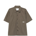 Camicia a maniche corte in verde Gr10k replicated - uomo 