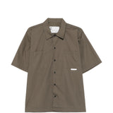 Camicia a maniche corte in verde Gr10k replicated - uomo 