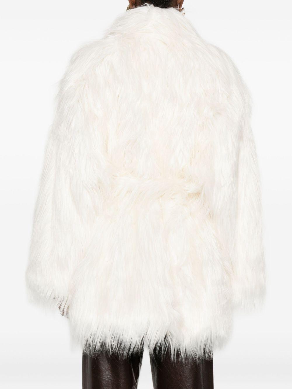 Cappotto in eco-pelliccia juno color crema Entire Studios - donna 