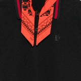 Polo con decorazione bandana in nero Kolor - uomo 