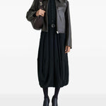 Giacca in pelle con zip in marrone Lemaire - donna 