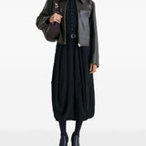 Giacca in pelle con zip in marrone Lemaire - donna 