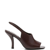 Sandali con cinturino e decorazione a forma di lucertola in marrone Toteme - donna 