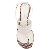 Sandali con cinturino a t in bianco Dries van noten - donna 