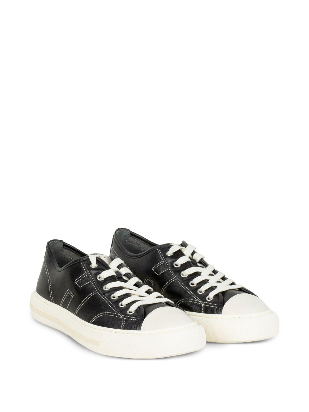 Sneakers Rebel con cuciture a contrasto in nero Hogan - uomo 