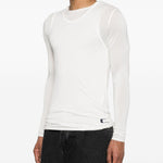 T-shirt a maniche  lunghe Doria in bianco Carrer - uomo 