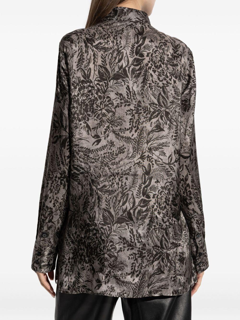 CAMICIA A STAMPA FLOREALE IN GRIGIO GOLDEN GOOSE - DONNA 