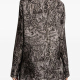 CAMICIA A STAMPA FLOREALE IN GRIGIO GOLDEN GOOSE - DONNA 