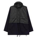 Giacca smock con cappuccio in nero Barbour x kaptain sunshine - uomo 
