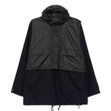 Giacca smock con cappuccio in nero Barbour x kaptain sunshine - uomo 