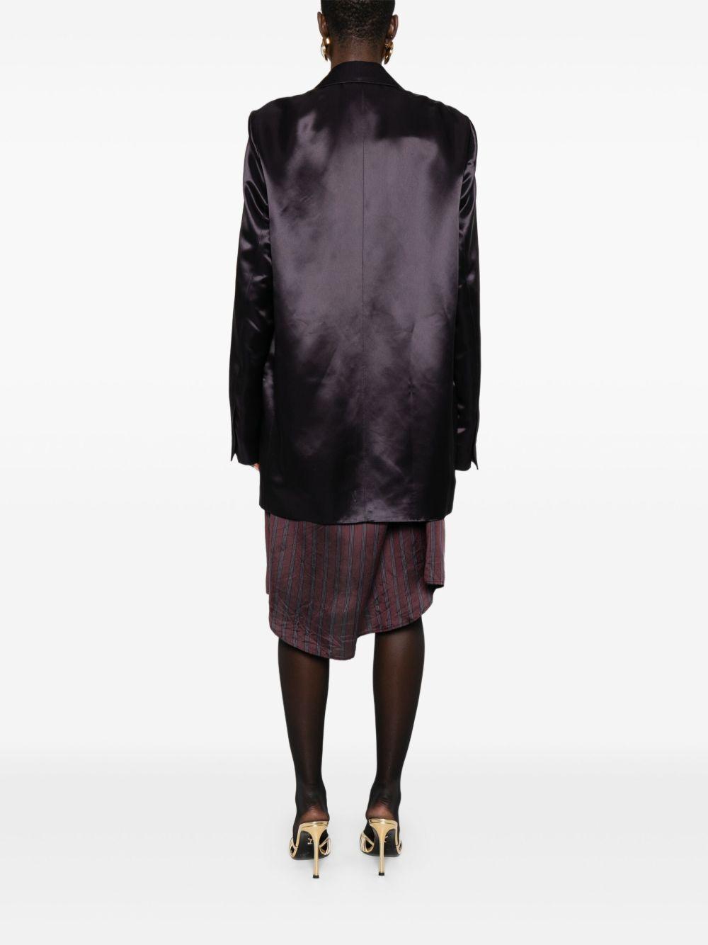Blazer satinato blink in viola Dries van noten - donna 