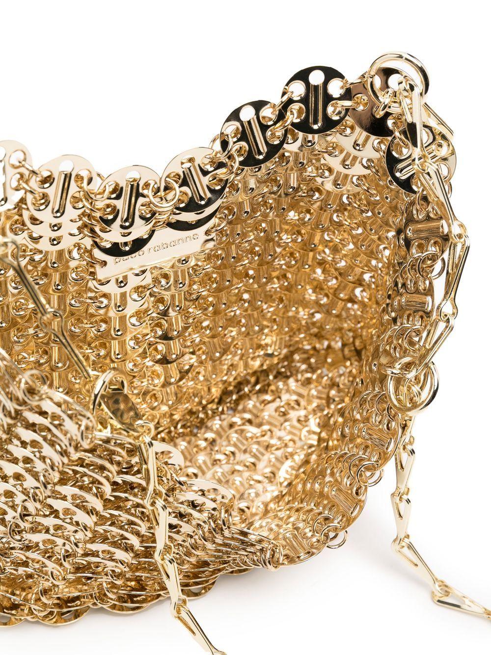 Borsa Iconic Chain 1969 in oro Rabanne - donna 