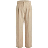 Pantaloni Croisière a pieghe con elastico in vita in beige Jacquemus - uomo 