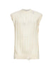 Men's Laneus ribbed knit vest in beige
