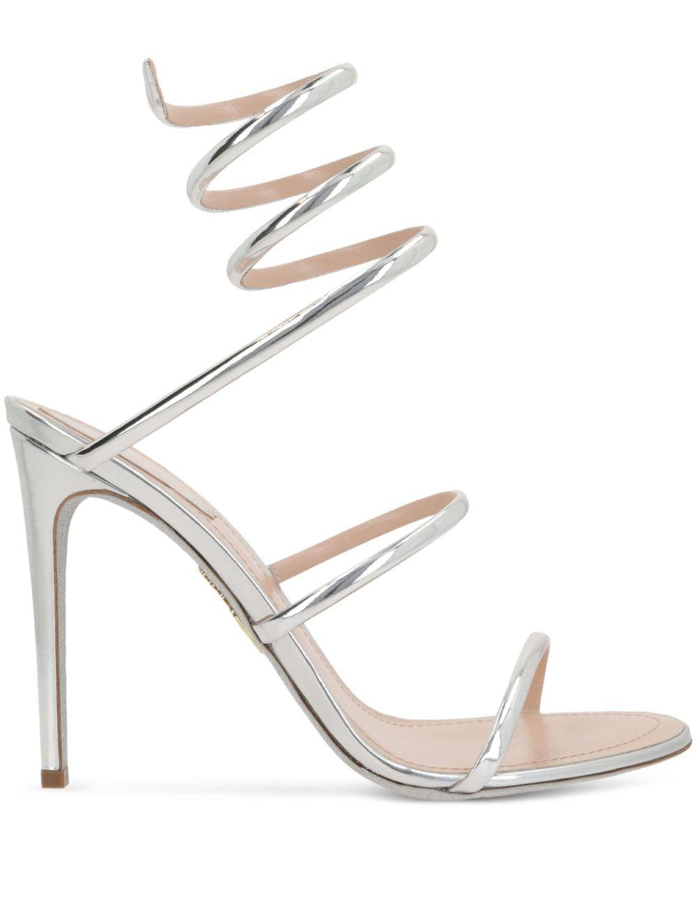 Sandali Cleo in argento Rene caovilla - donna 