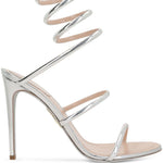 Sandali Cleo in argento Rene caovilla - donna 