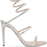 Sandali Cleo in argento Rene caovilla - donna 