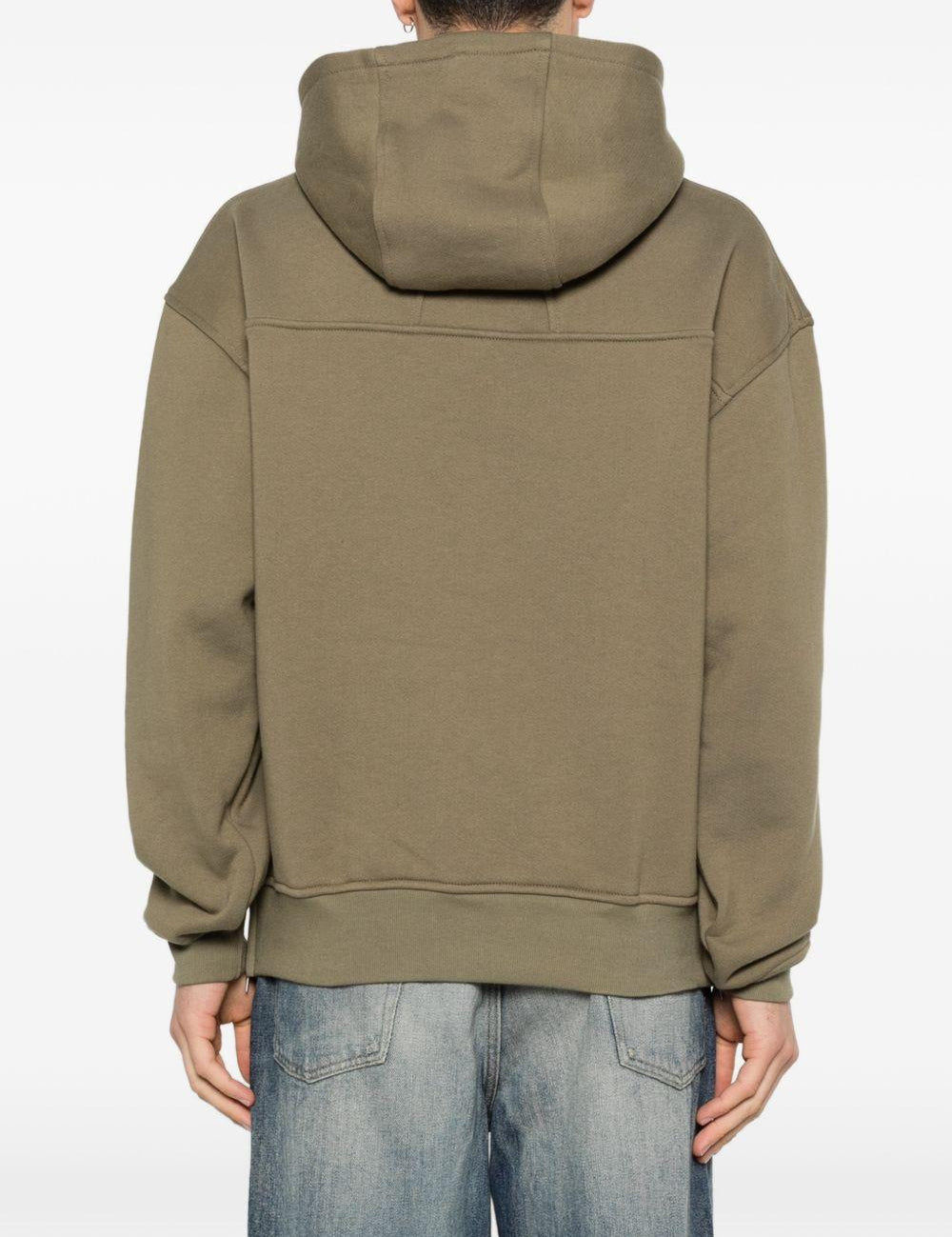 Felpa con cappuccio in verde Rhude - uomo 