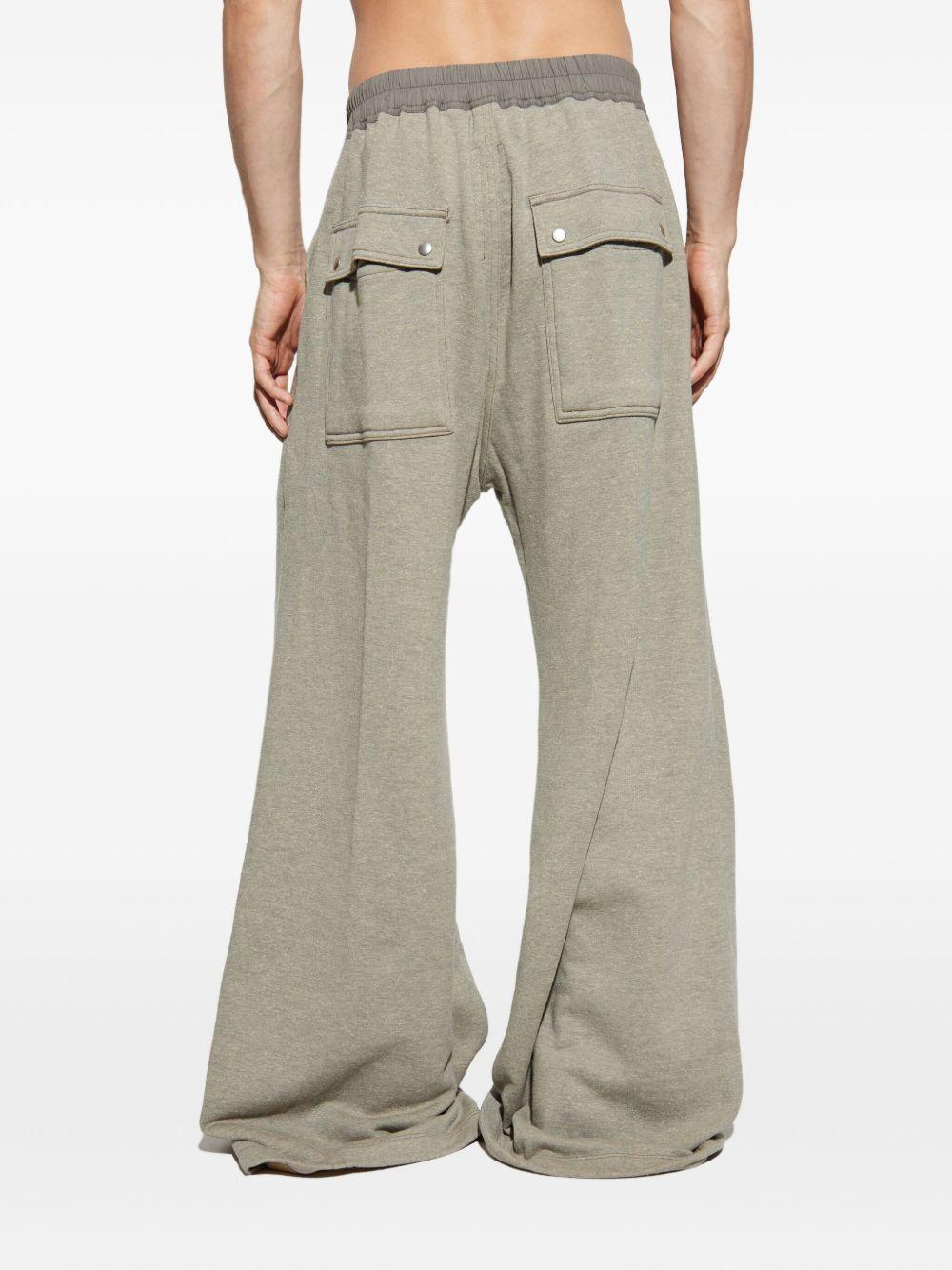 Pantaloni a gamba ampia con coulisse in grigio Rick owens drkshdw - uomo 