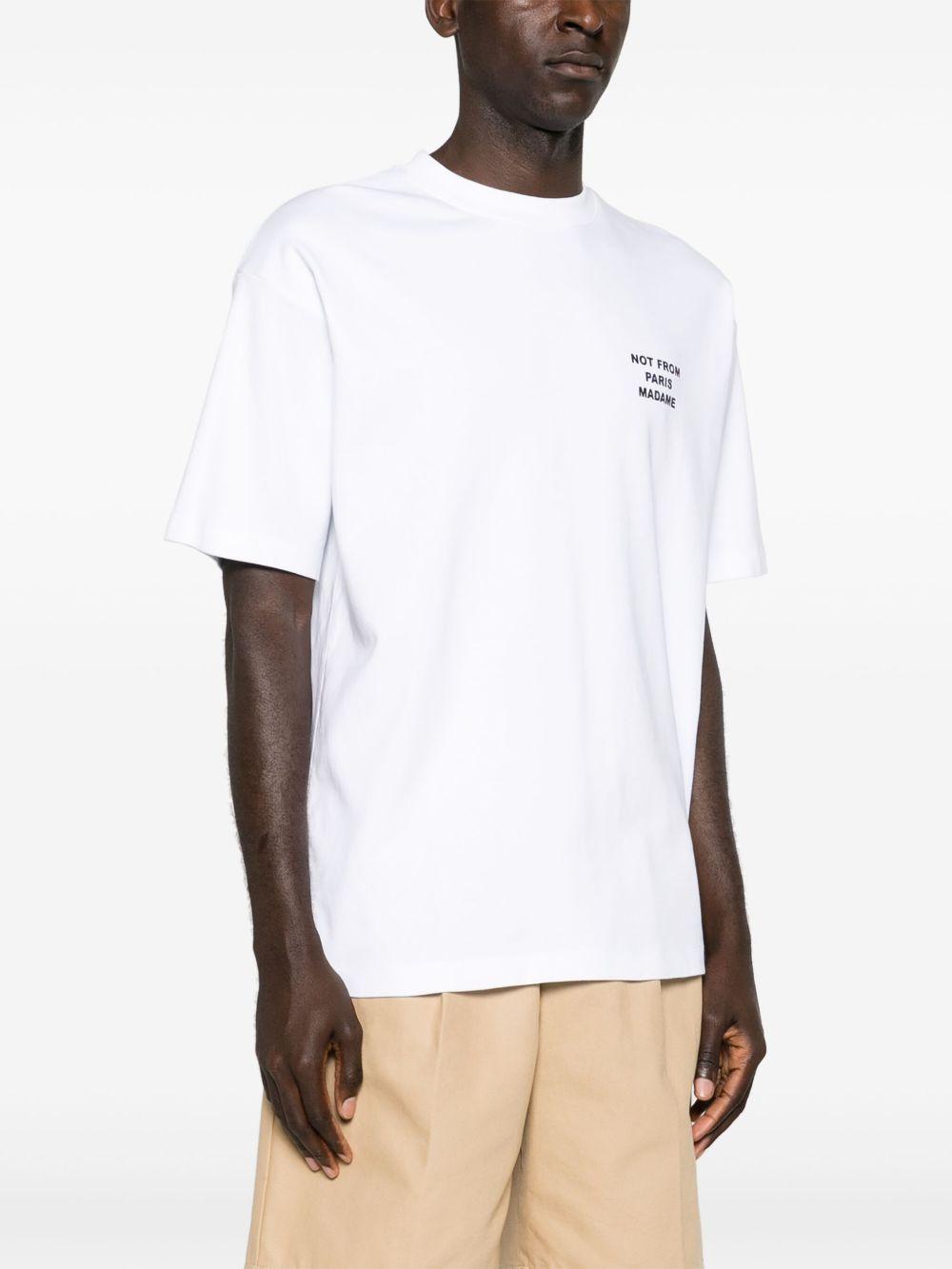 T-shirt con stampa in bianco Drole de monsieur - uomo 
