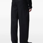 Pantaloni Gino con passanti per cintura in nero Sefr - uomo 