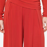 Pantaloni con pieghe bermuda in rosso Maxmara - donna 
