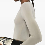 Body semi trasparente in verde Wardrobe.Nyc - donna 