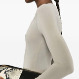 Body semi trasparente in verde Wardrobe.Nyc - donna 