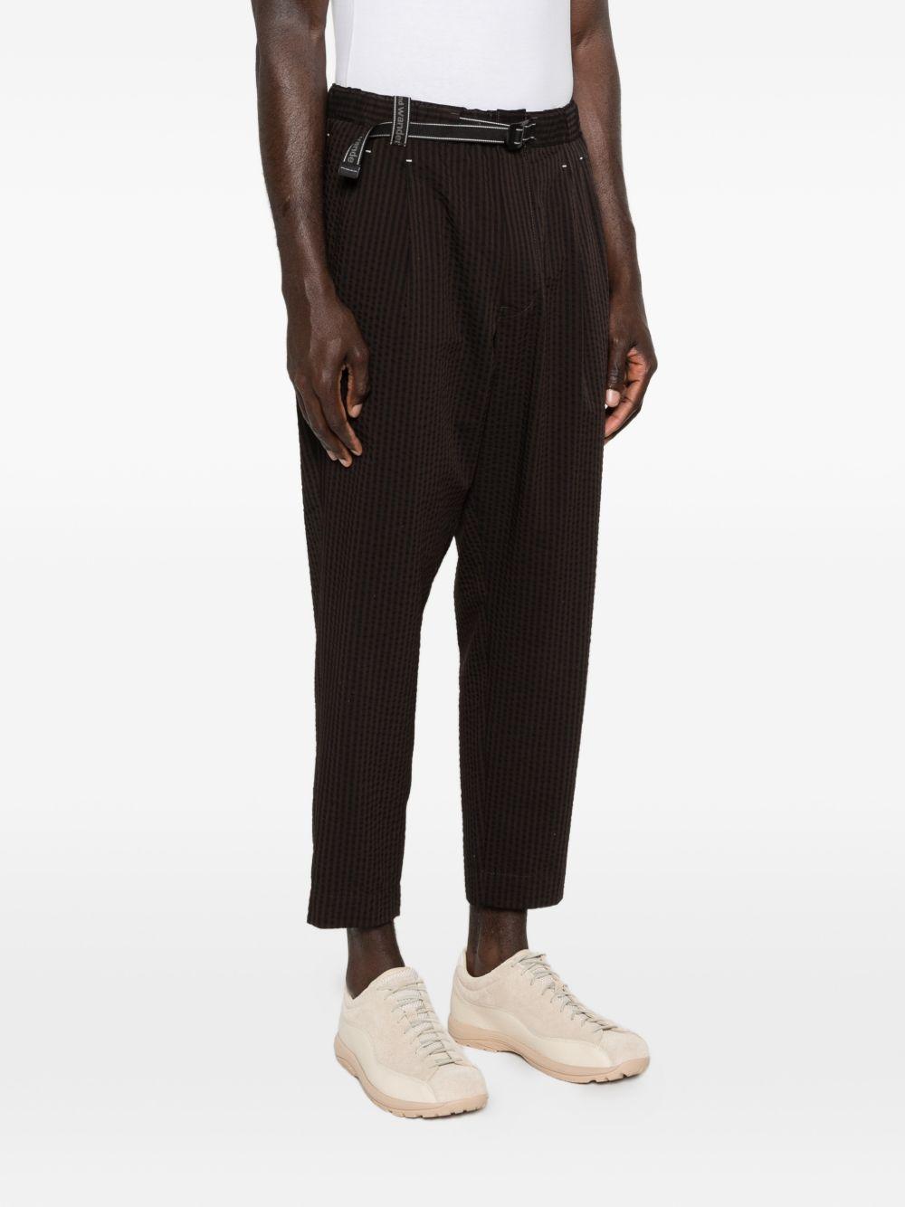 Pantaloni a righe in marrone and Wander - uomo 