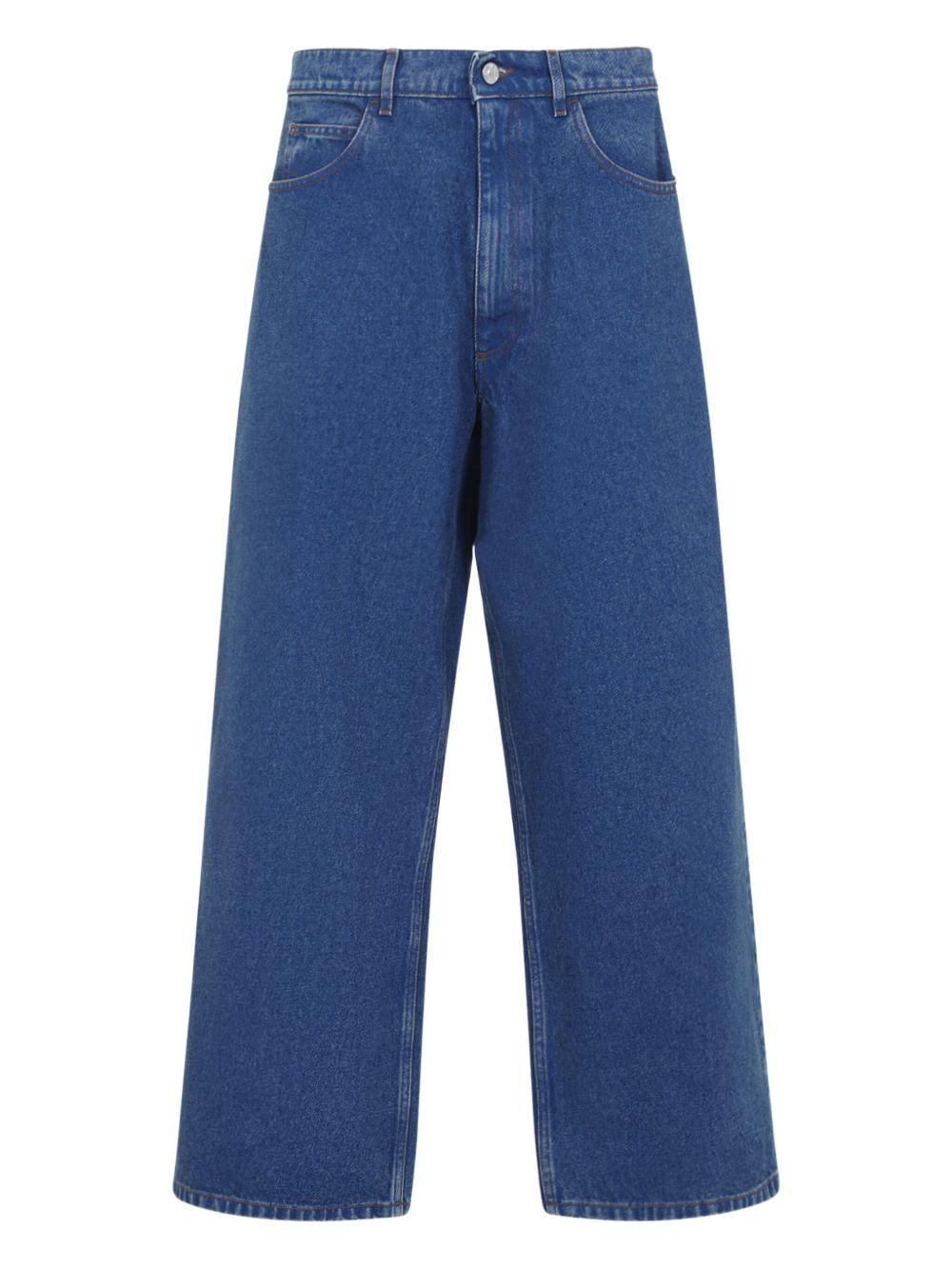 Jeans con applicazione logo in blu Marni - uomo 