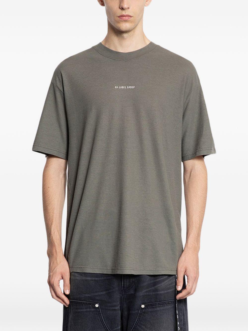 T-shirt con stampa grafica in grigio 44 label group - uomo 