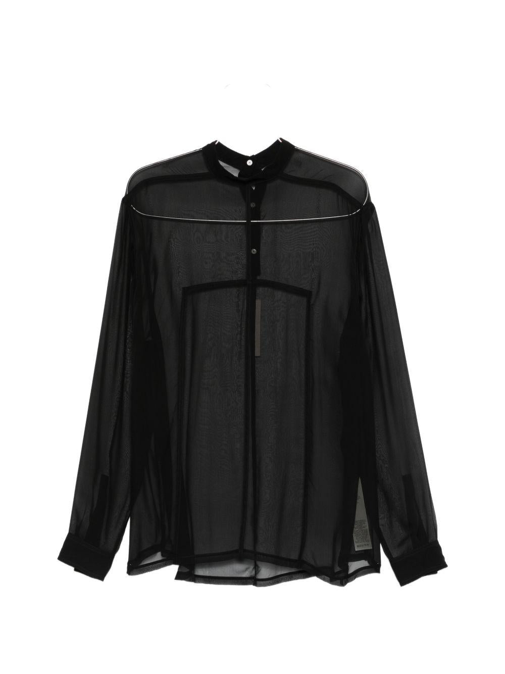 Top con bottoni sul retro in nero Rick owens - uomo 