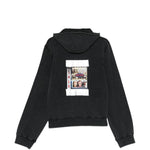 Felpa con zip in nero Martine rose - uomo 