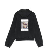 Felpa con zip in nero Martine rose - uomo 