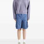 Felpa ricamata in viola Erl - unisex 