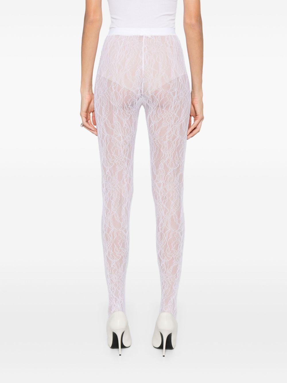 Leggings in pizzo in bianco Wardrobe.NYC - donna 